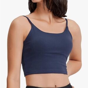 Navy Sports Bra, szL but fits M-L See description NWT